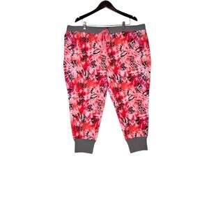 Torrid Sleep NEW ssize 4 pants pink/gray pull-on pineapple skulls lounge wear